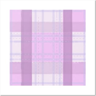 Purple Plaid Posters and Art